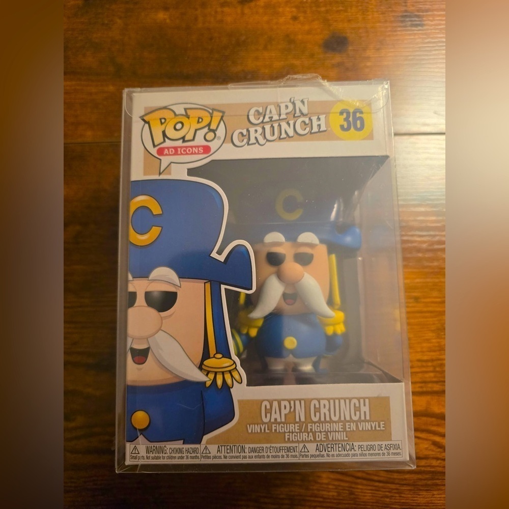 Funko Pop! Ad Icons #36 Cap'n Crunch Vinyl Figure NEW In Protector Cereal